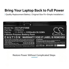 Sostituzione della batteria compatibile per FUJITSU CP854407-02,FMVNBPXXX,FMVQH04001,FPB0374,FPB0374S