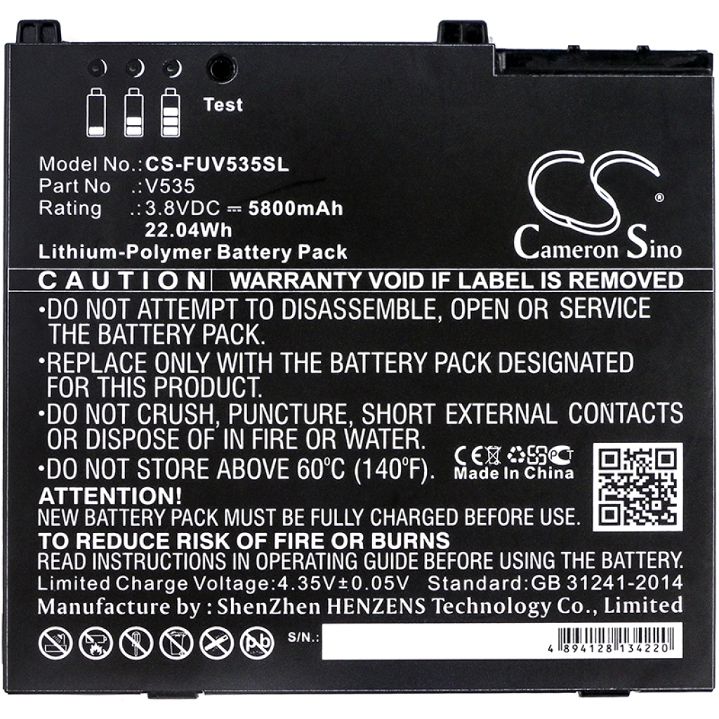 Batteria compatibile con Fujitsu Zebra CS-FUV535SL