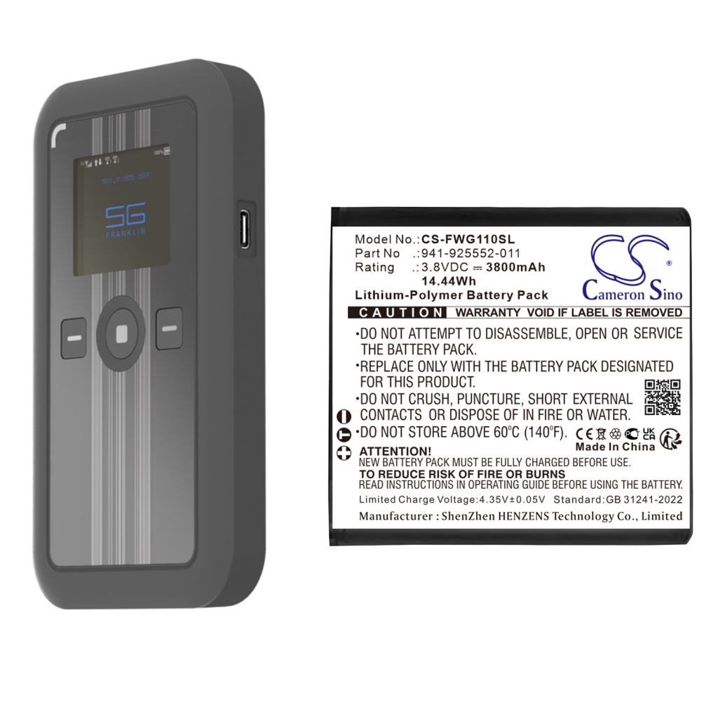 Batterie Sostituisce 941-925552-011
