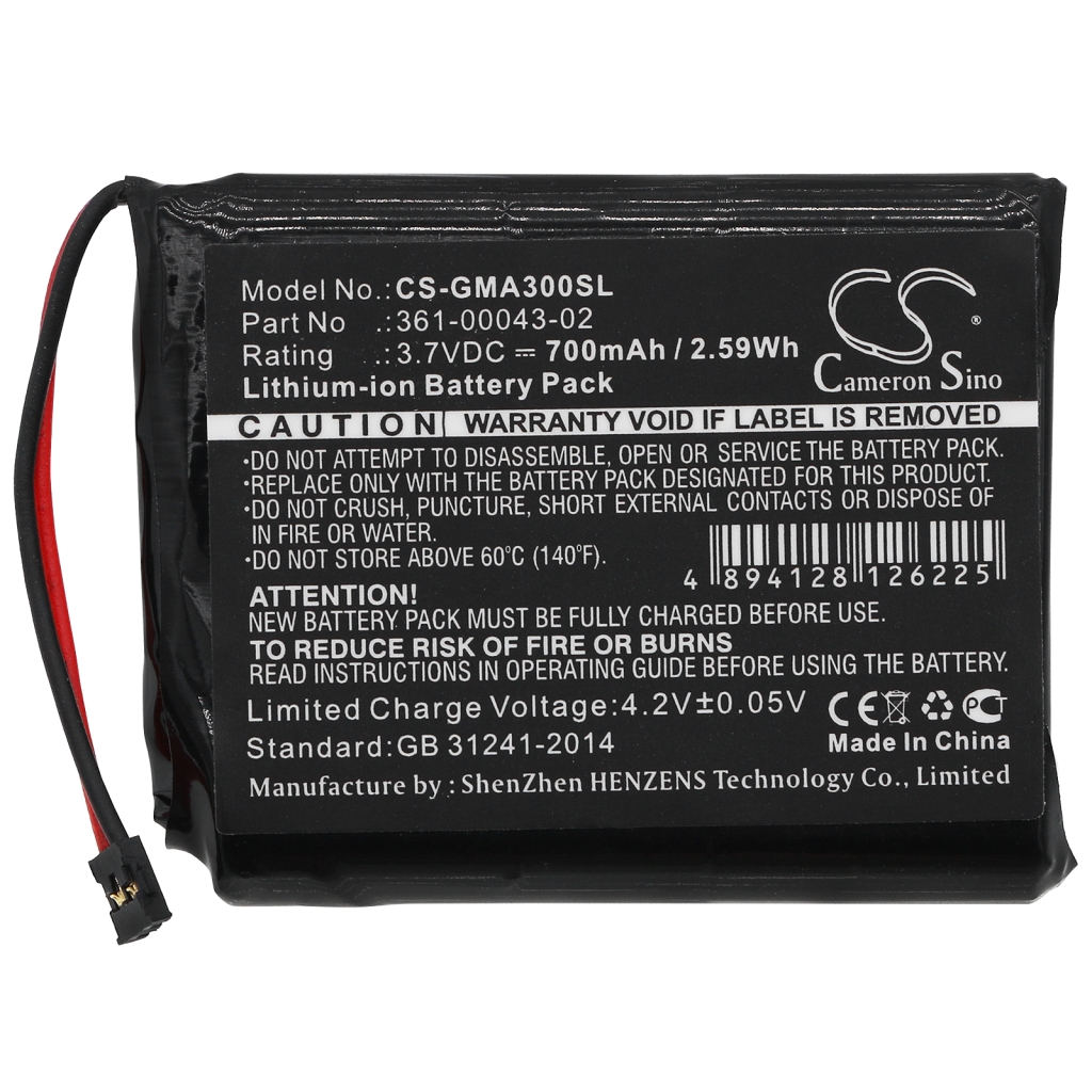 Batteria GPS, navigatore Garmin CS-GMA300SL