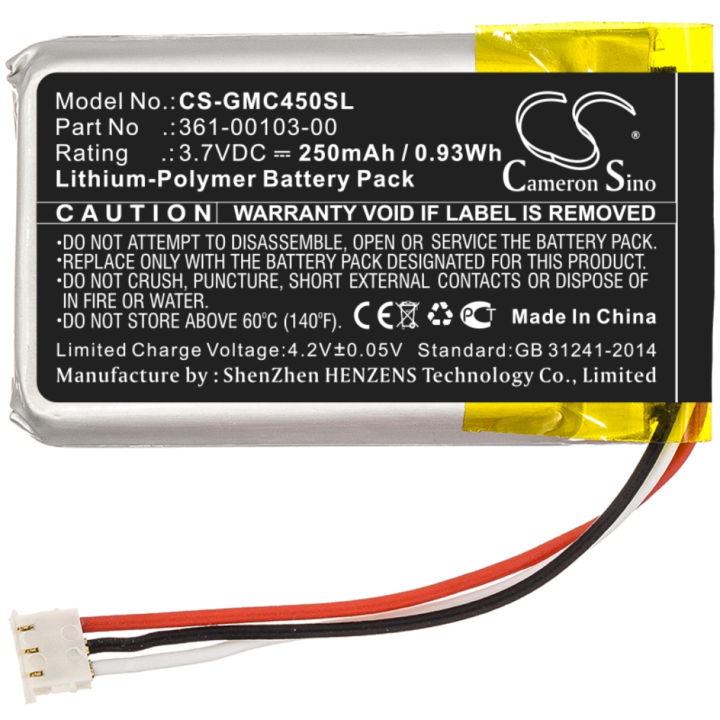 Batterie Sostituisce 361-00103-10