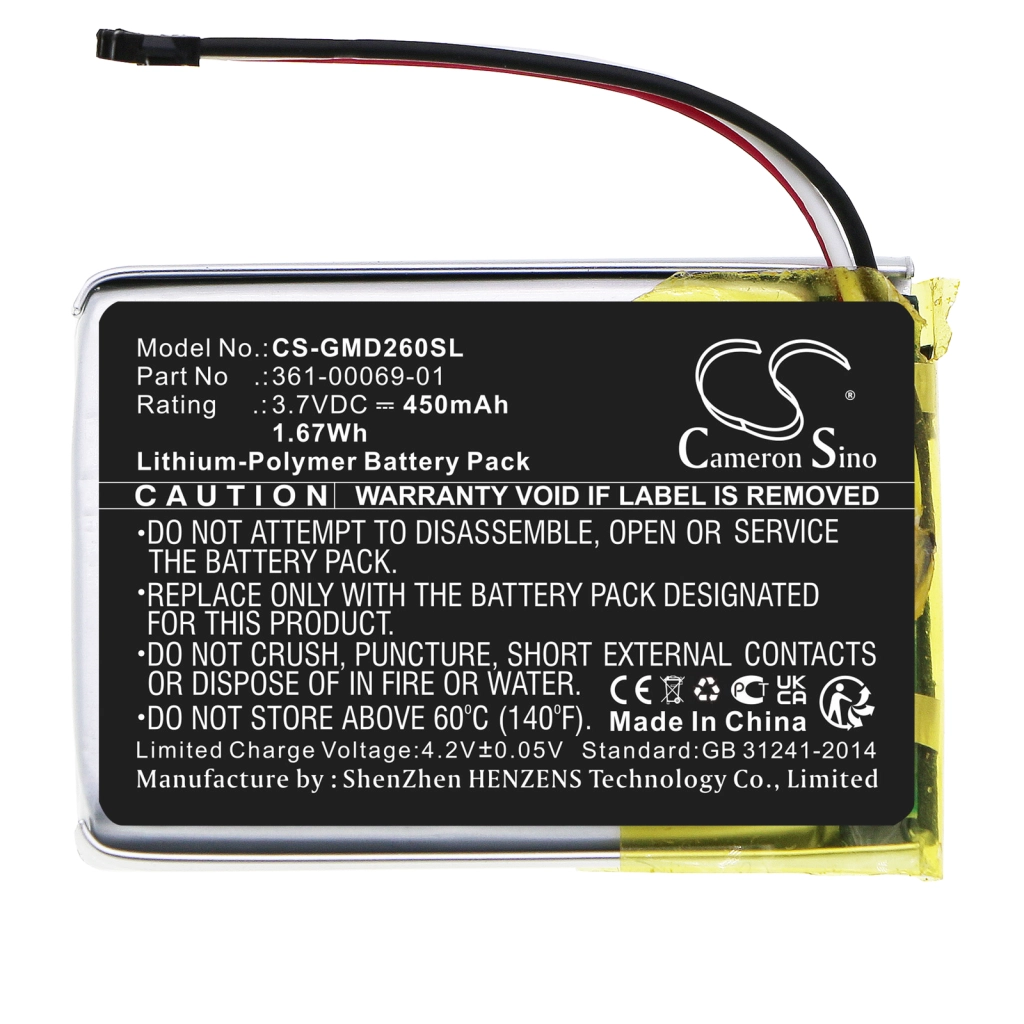 Batteria del collare del cane Garmin Delta Upland XC Receiver (CS-GMD260SL)