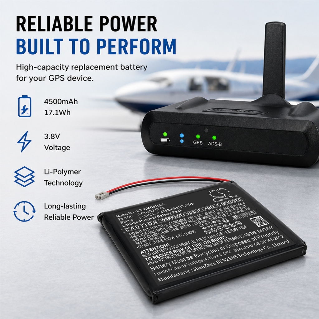 Batteria compatibile con Garmin CS-GMD510SL
