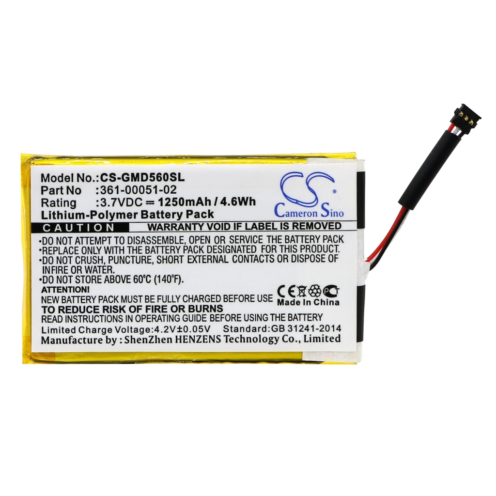 Batteria GPS, navigatore Garmin Dezl 650LM (CS-GMD560SL)