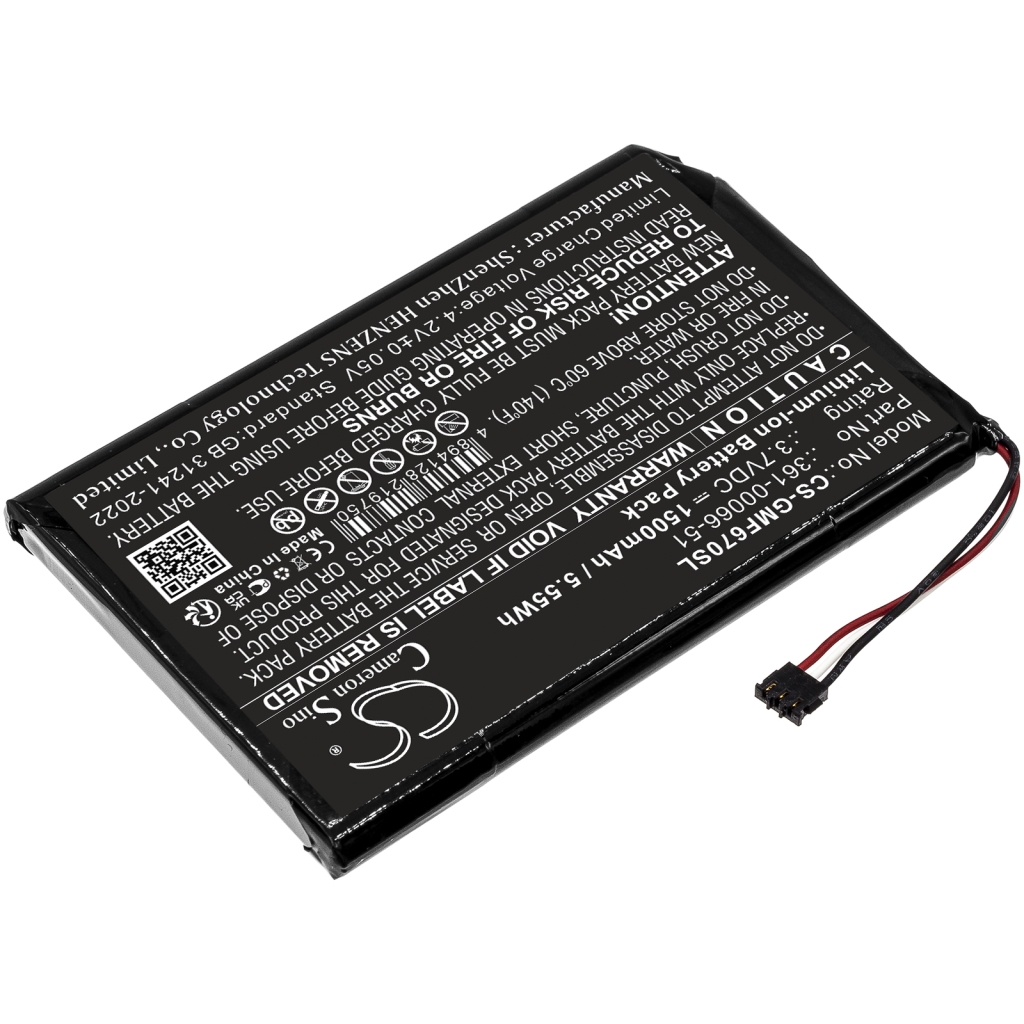 Batteria GPS, navigatore Garmin CS-GMF670SL