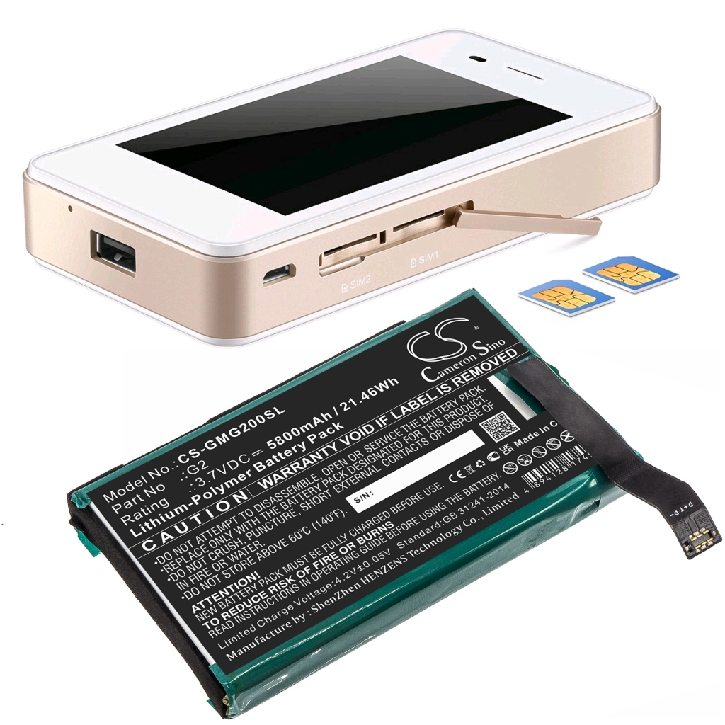 Sostituzione della batteria compatibile per Glocalme 