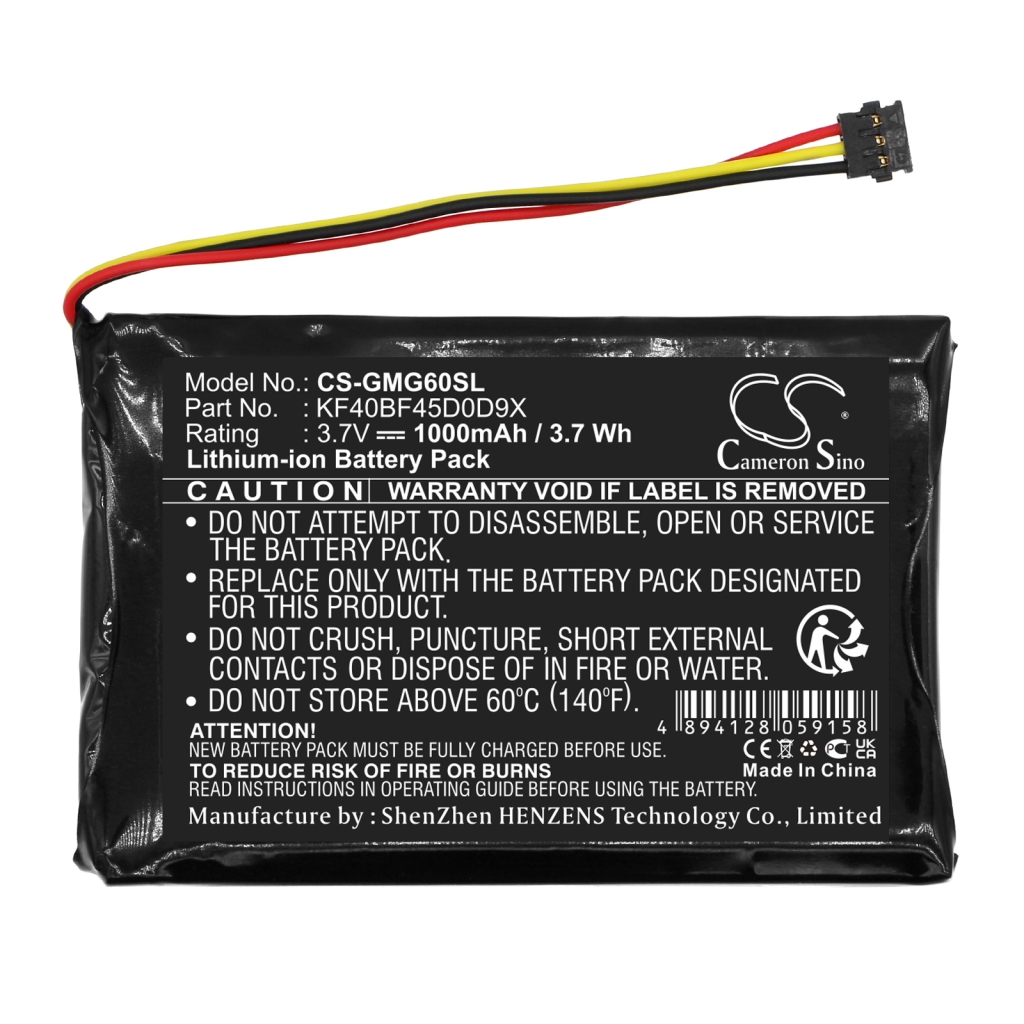 Sostituzione della batteria compatibile per Garmin KF40BF45D0D9X