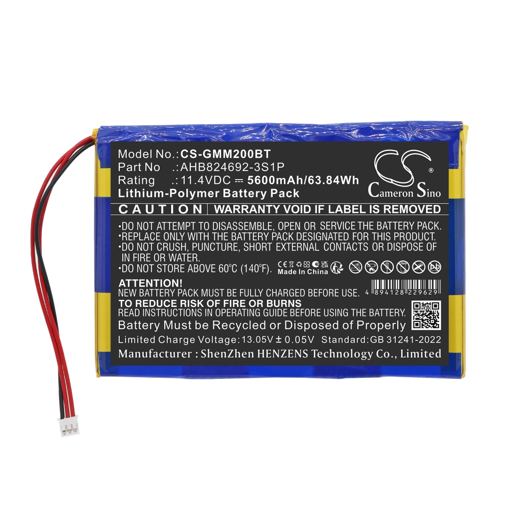 Batteria compatibile con Golden media CS-GMM200BT