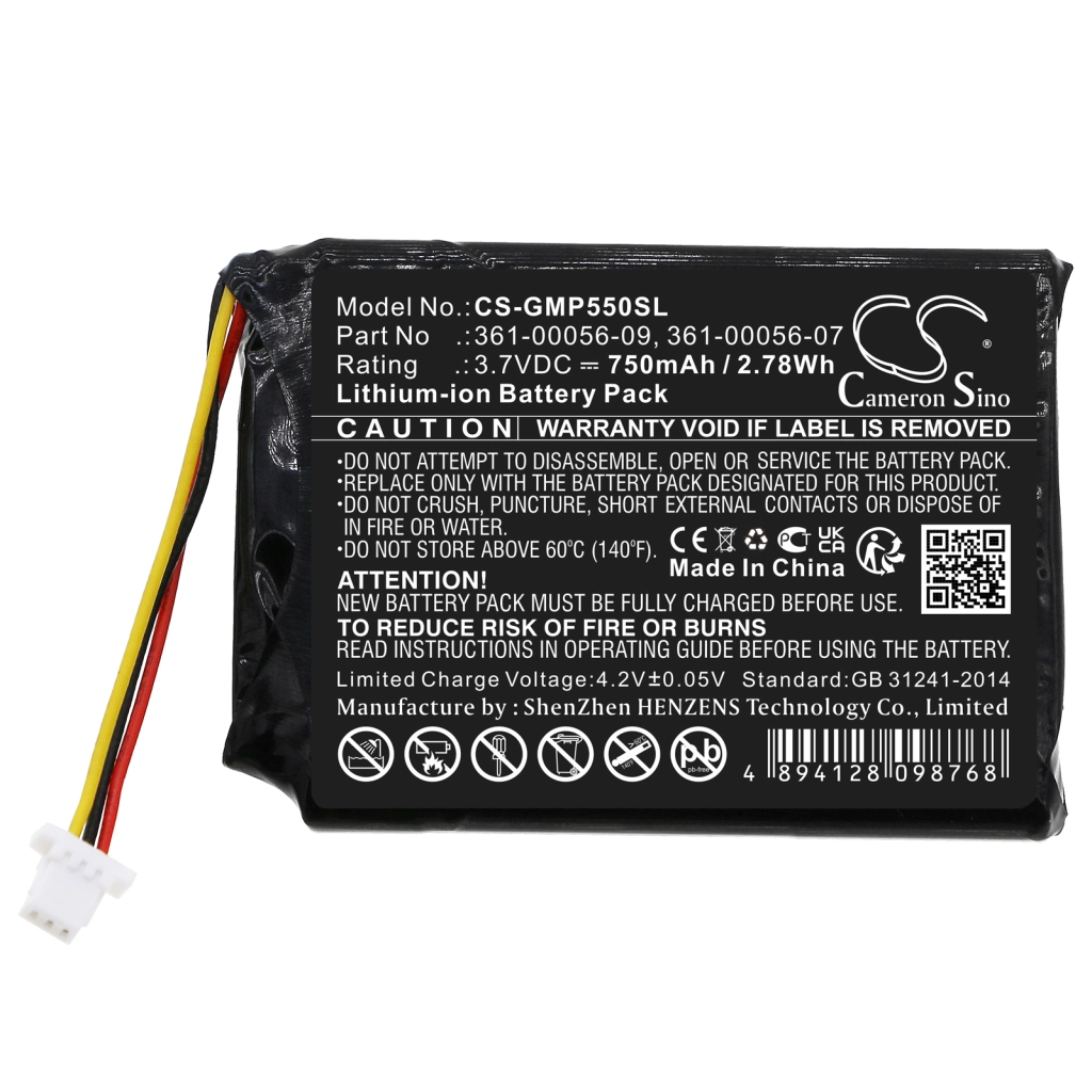 Batteria del collare del cane Garmin Pro 550 dog training (CS-GMP550SL)