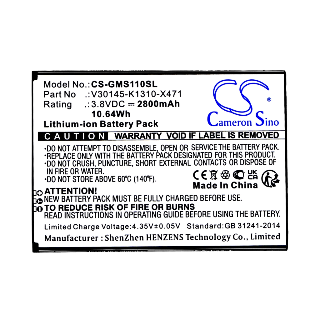 Sostituzione della batteria compatibile per Gigaset V30145-K1310-X471