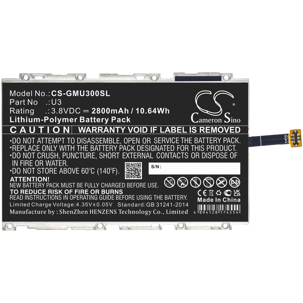 Sostituzione della batteria compatibile per Glocalme 