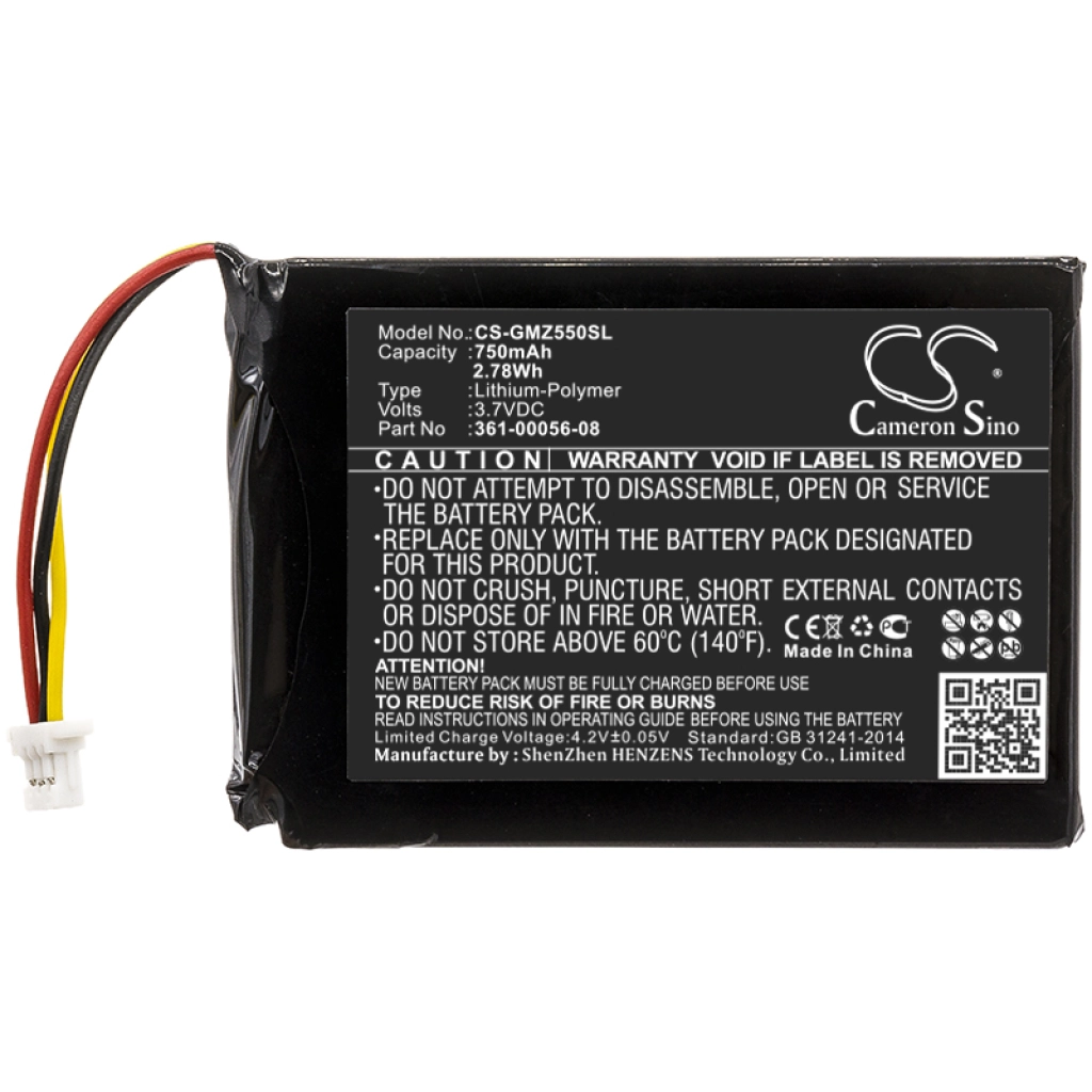 Batteria GPS, navigatore Garmin DriveSmart 5 (CS-GMZ550SL)