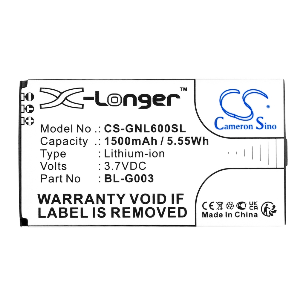 Batterie Batteria del telefono cellulare CS-GNL600SL