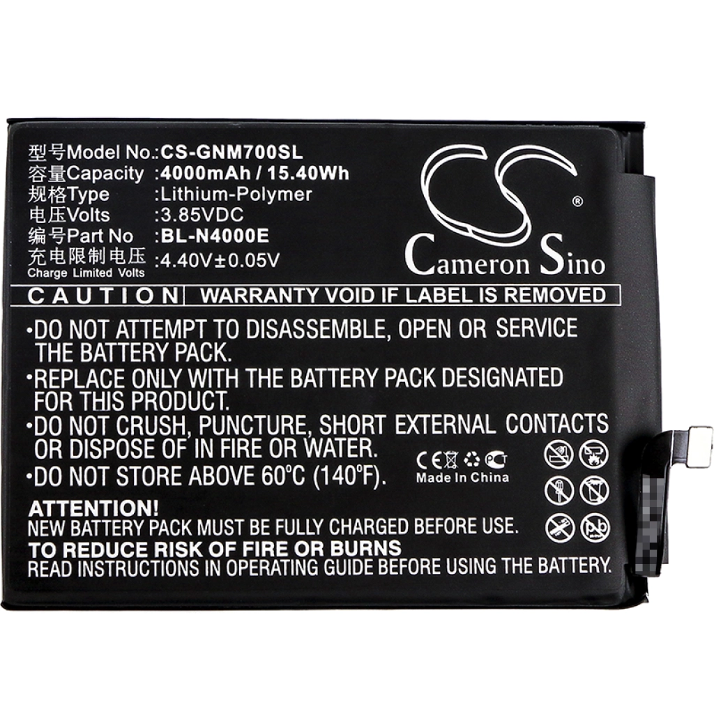 Batterie Batteria del telefono cellulare CS-GNM700SL