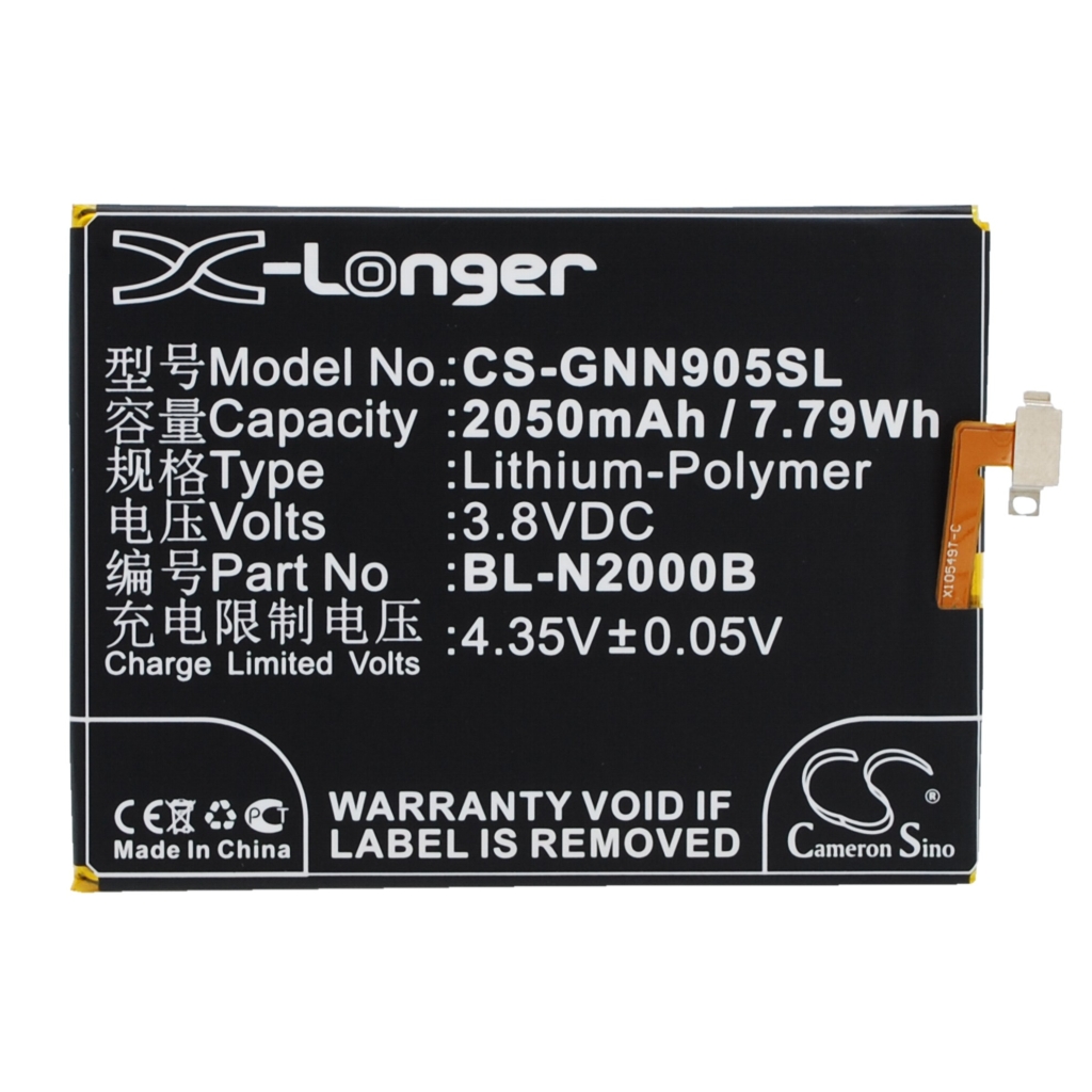 Sostituzione della batteria compatibile per BLU BL-N2000B