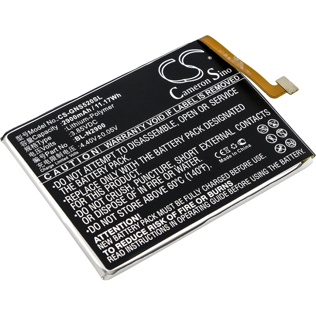 Batterie Batteria del telefono cellulare CS-GNS520SL