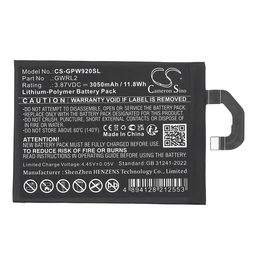 Sostituzione della batteria compatibile per Google GWRL2