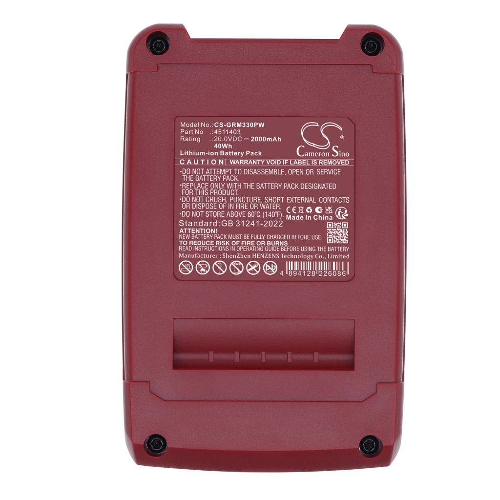 Batteria per elettroutensili Gardol CS-GRM330PW