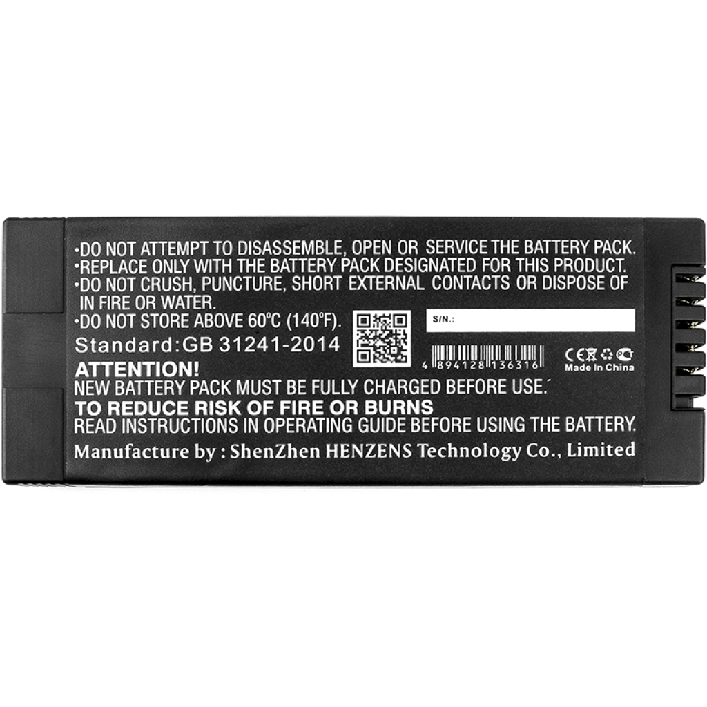 Sostituzione della batteria compatibile per GE 1003022