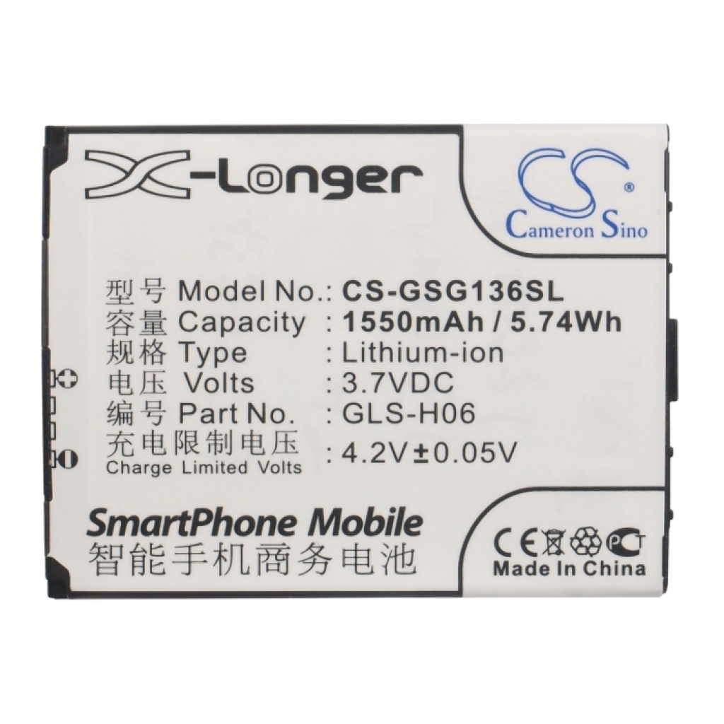 Batteria compatibile con Gigabyte GSmart CS-GSG136SL