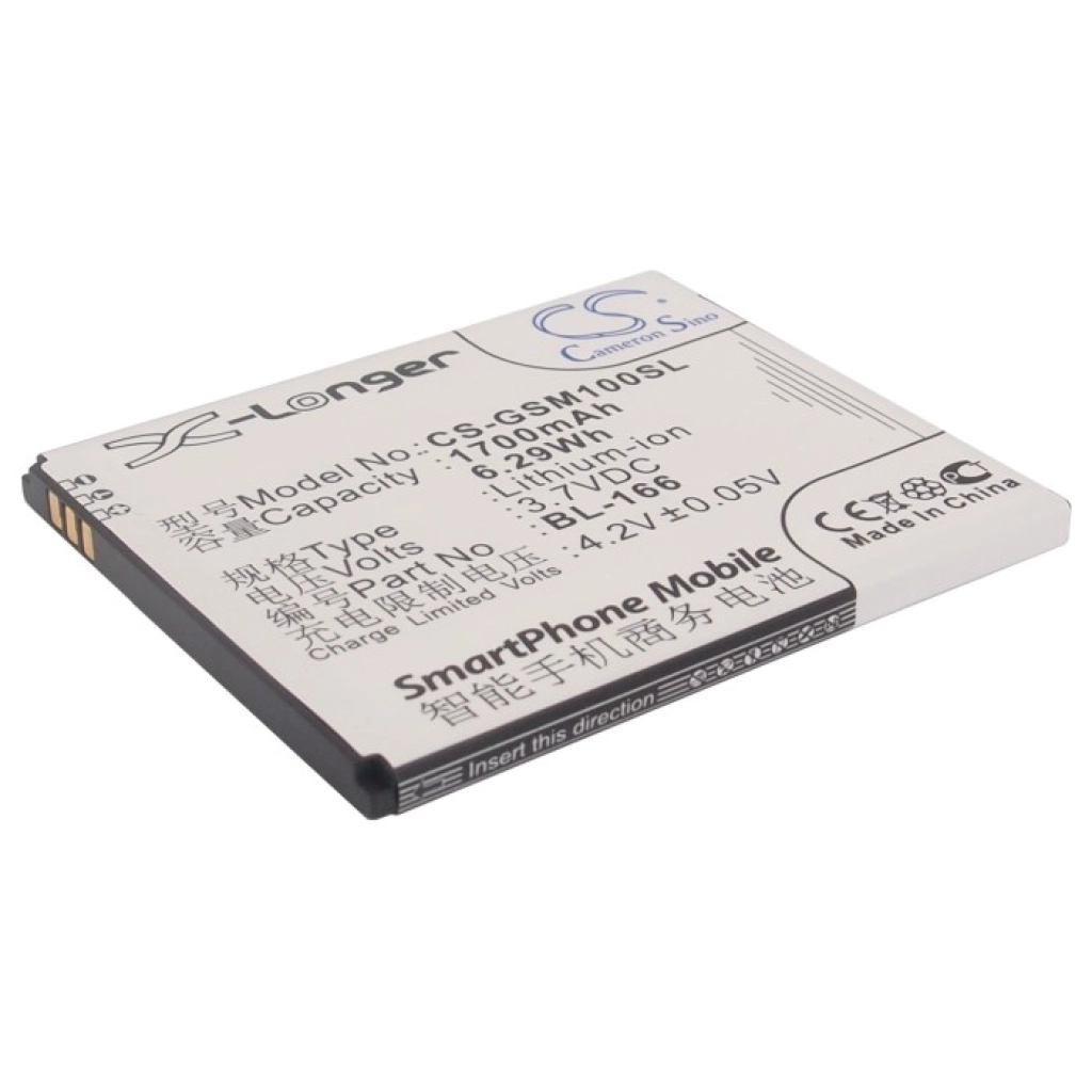 Batterie Batteria del telefono cellulare CS-GSM100SL