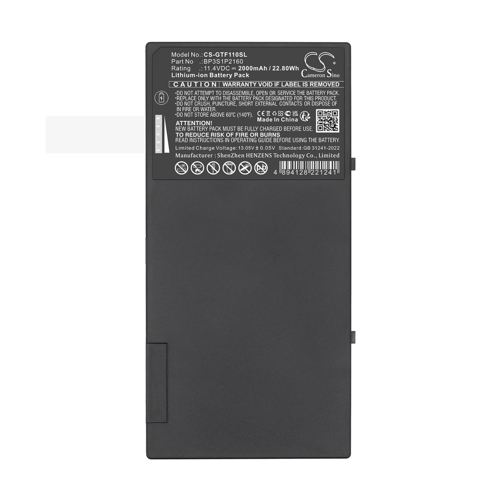 Batteria compressa Getac CS-GTF110SL