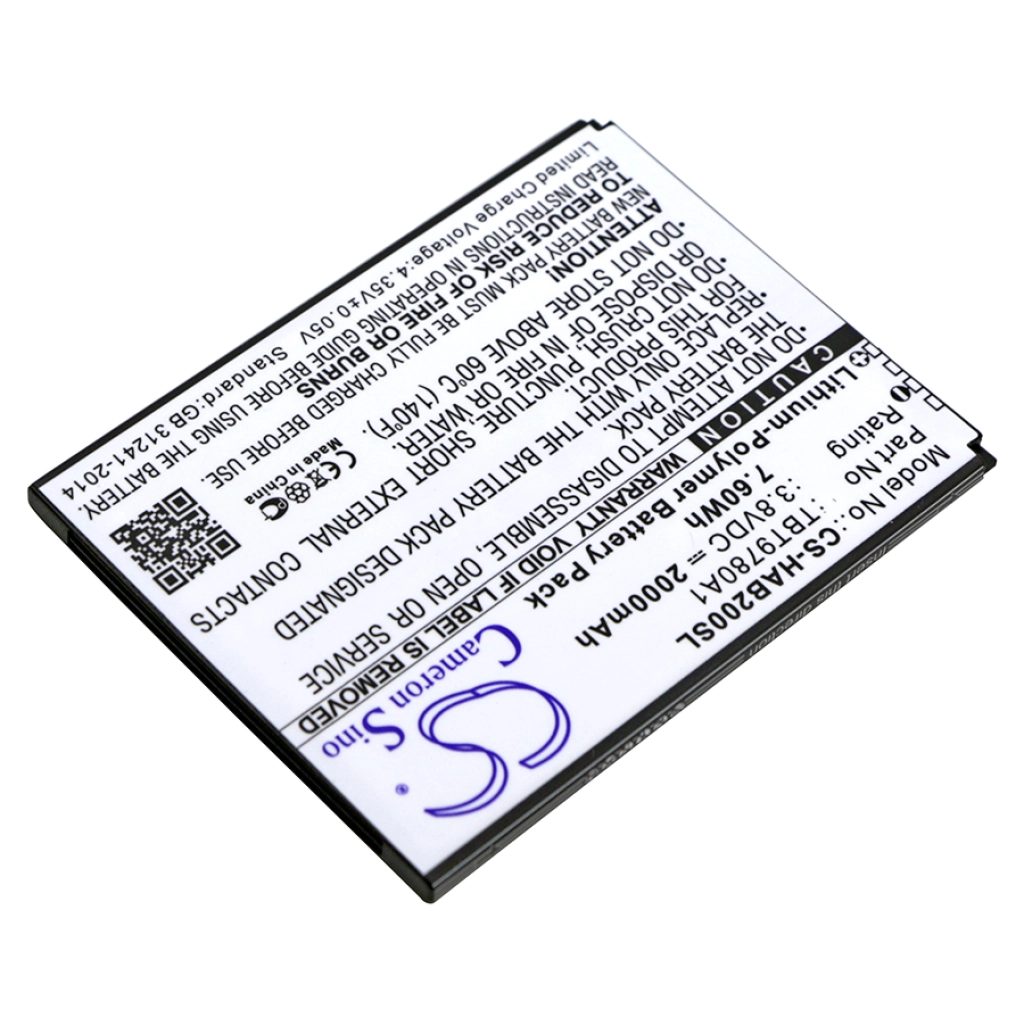 Batterie Batteria del telefono cellulare CS-HAB200SL