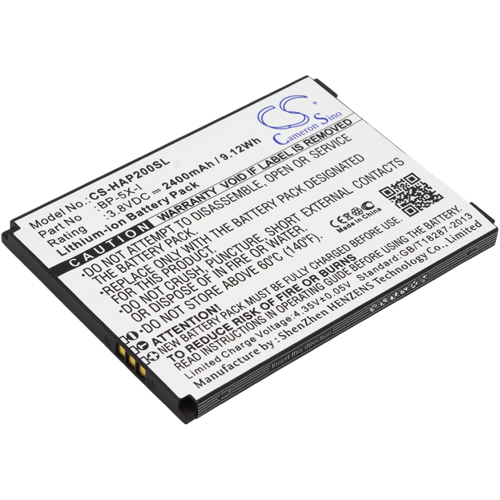 Batterie Batteria del telefono cellulare CS-HAP200SL