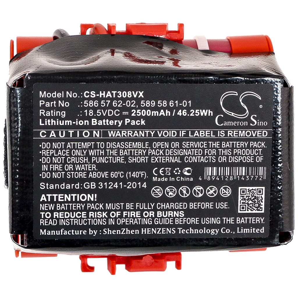 Battery compatible with Husqvarna