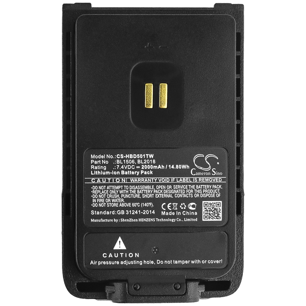 Batteria radio bidirezionale Hytera CS-HBD501TW