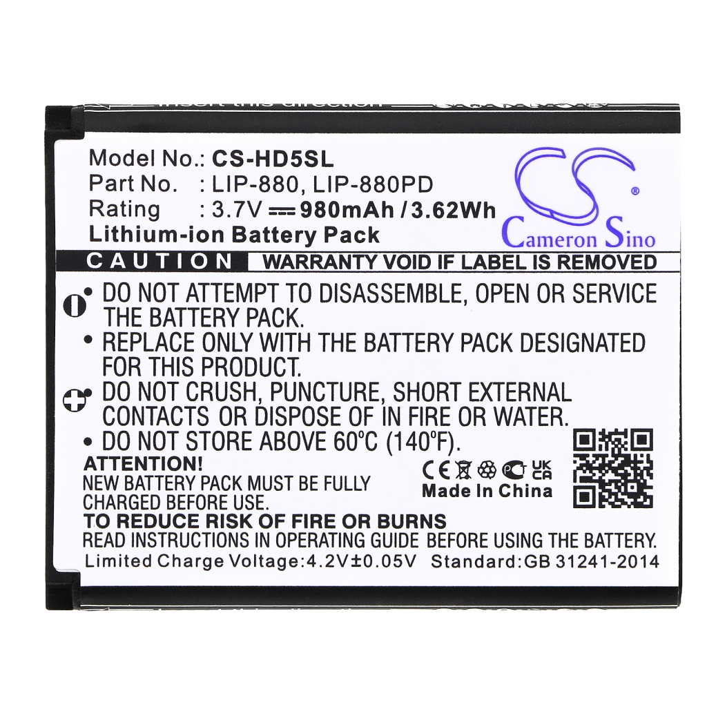 Batterie Sostituisce LIP-880