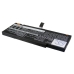 Slim flat laptop battery with ribbon tab, angled