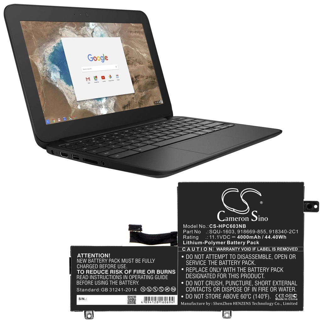 Batterie Batteria notebook CS-HPC603NB