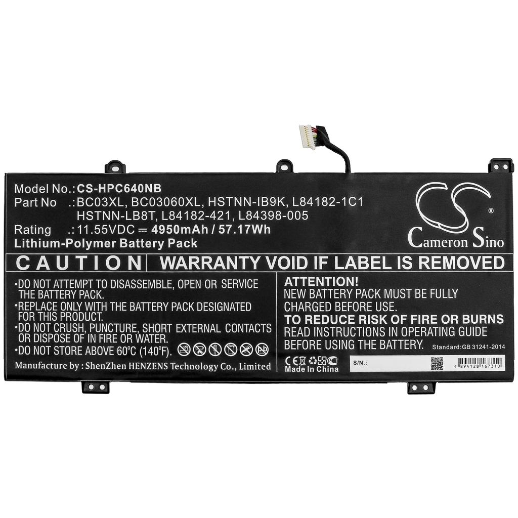 Batterie Sostituisce HSTNN-LB8T