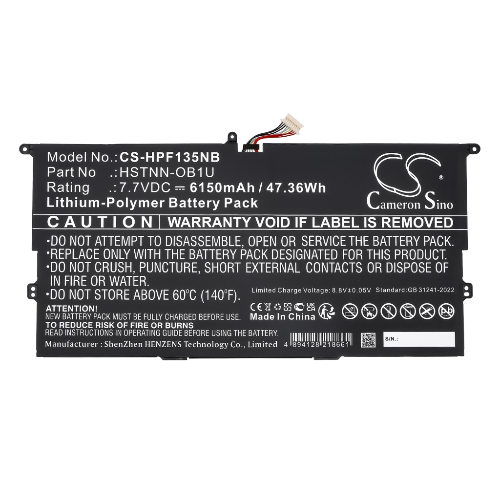 Batterie Batteria notebook CS-HPF135NB