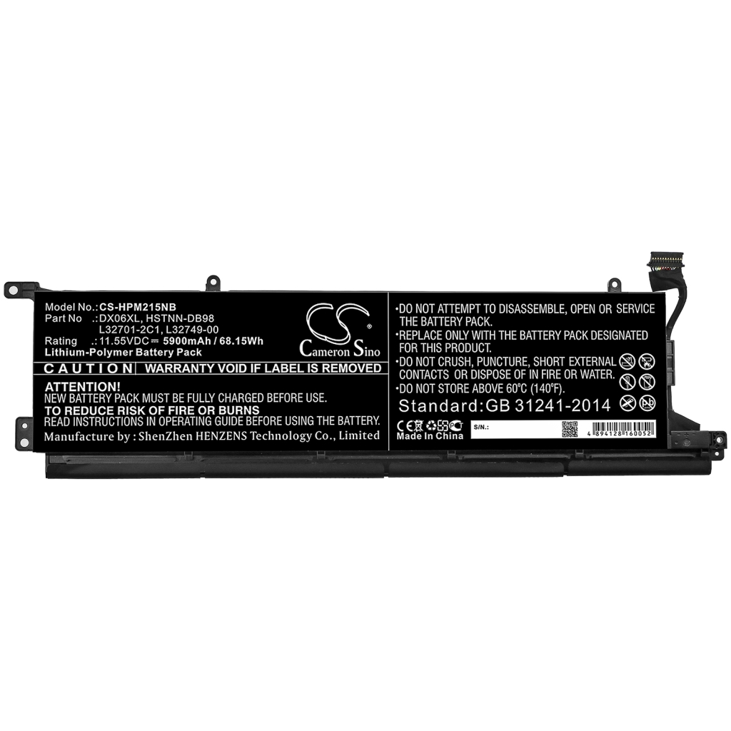 Batterie Sostituisce HSTNN-DB98