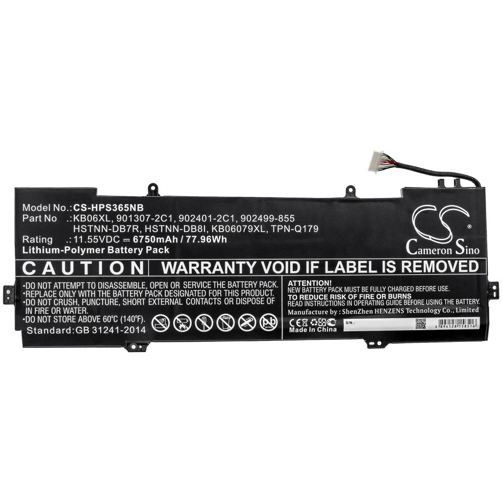 Batterie Sostituisce HSTNN-DB7R