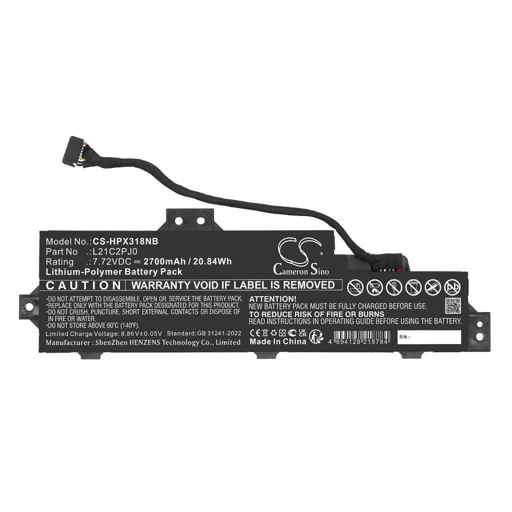 Batterie Batteria notebook CS-HPX318NB