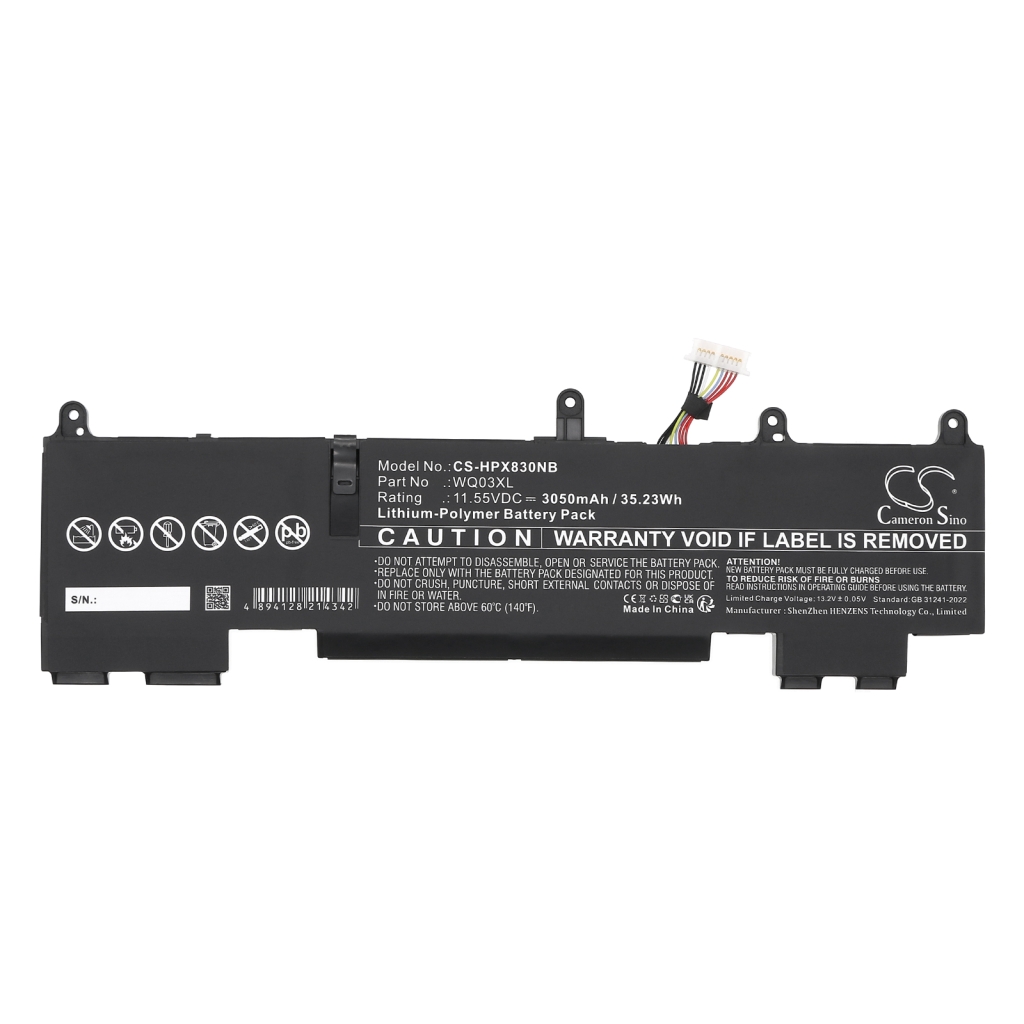 Batterie Sostituisce HSTNN-AB1C