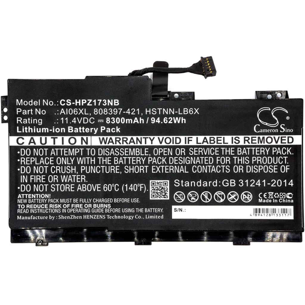 Batteria notebook HP ZBook 17 G3(Y6J68ET) (CS-HPZ173NB)