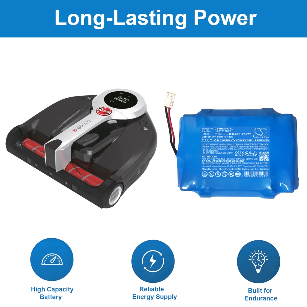 Batteria a vuoto Hoover CS-HRG700VX