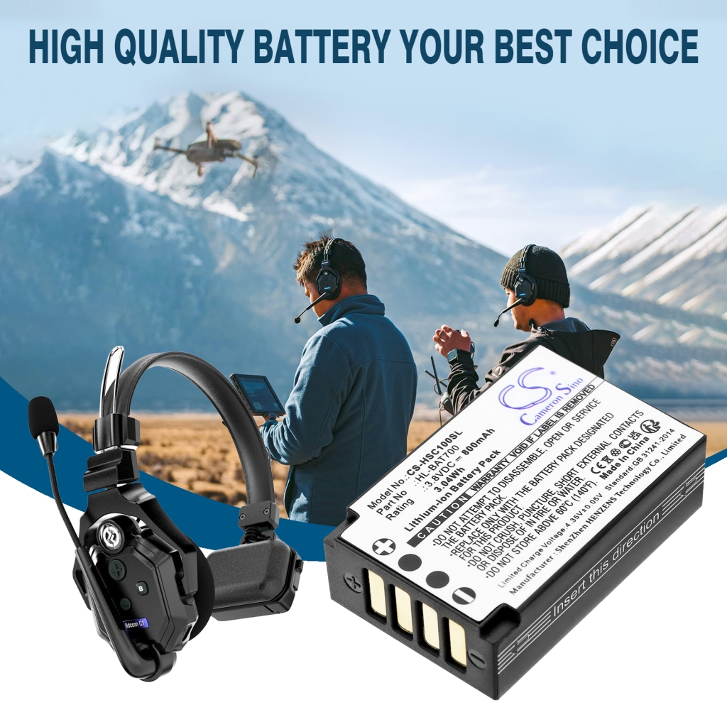 Batteria compatibile con Hollyland CS-HSC100SL