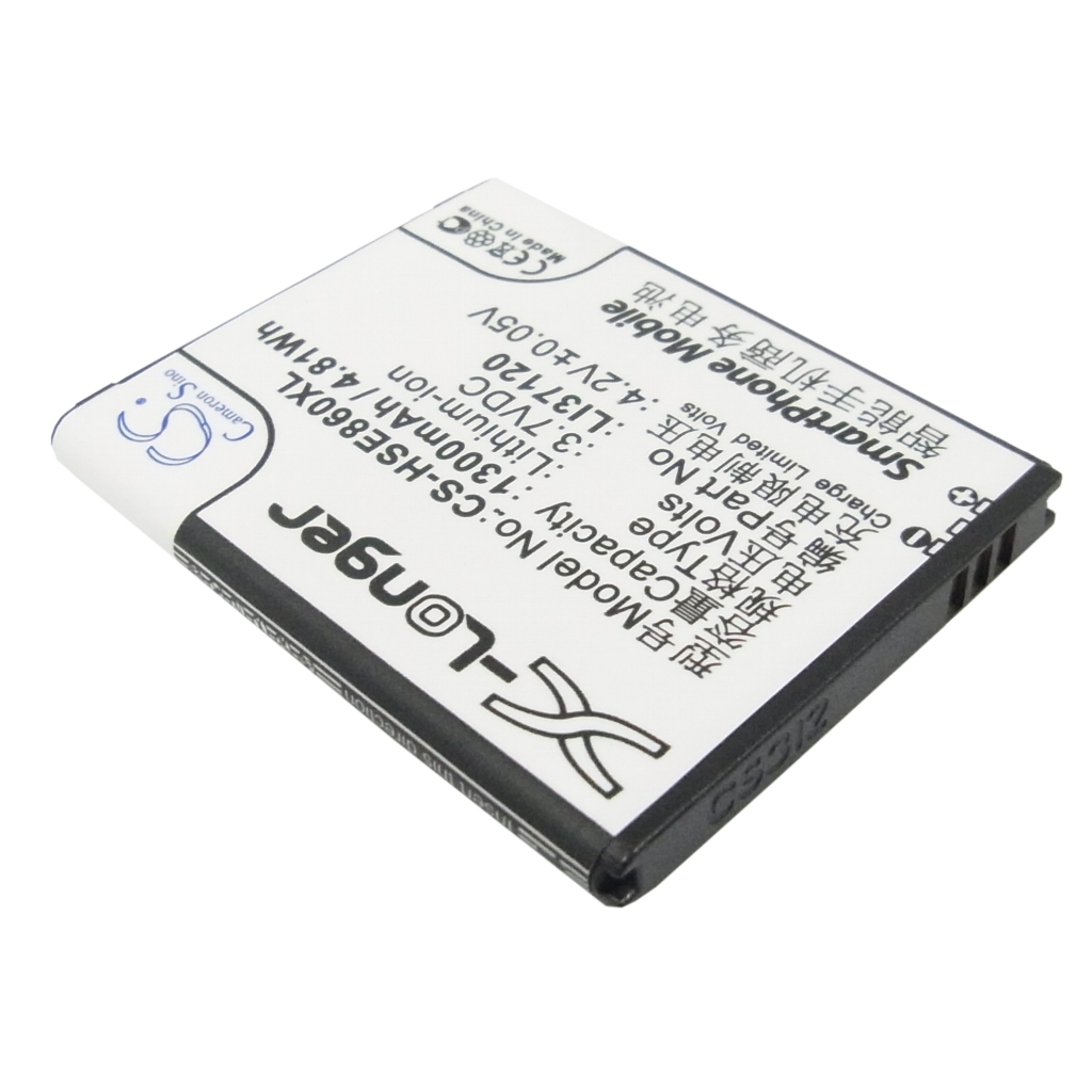 Cameron Sino X-Longer CS-HSE860XL vista etichetta posteriore: 3,7V 1300mAh