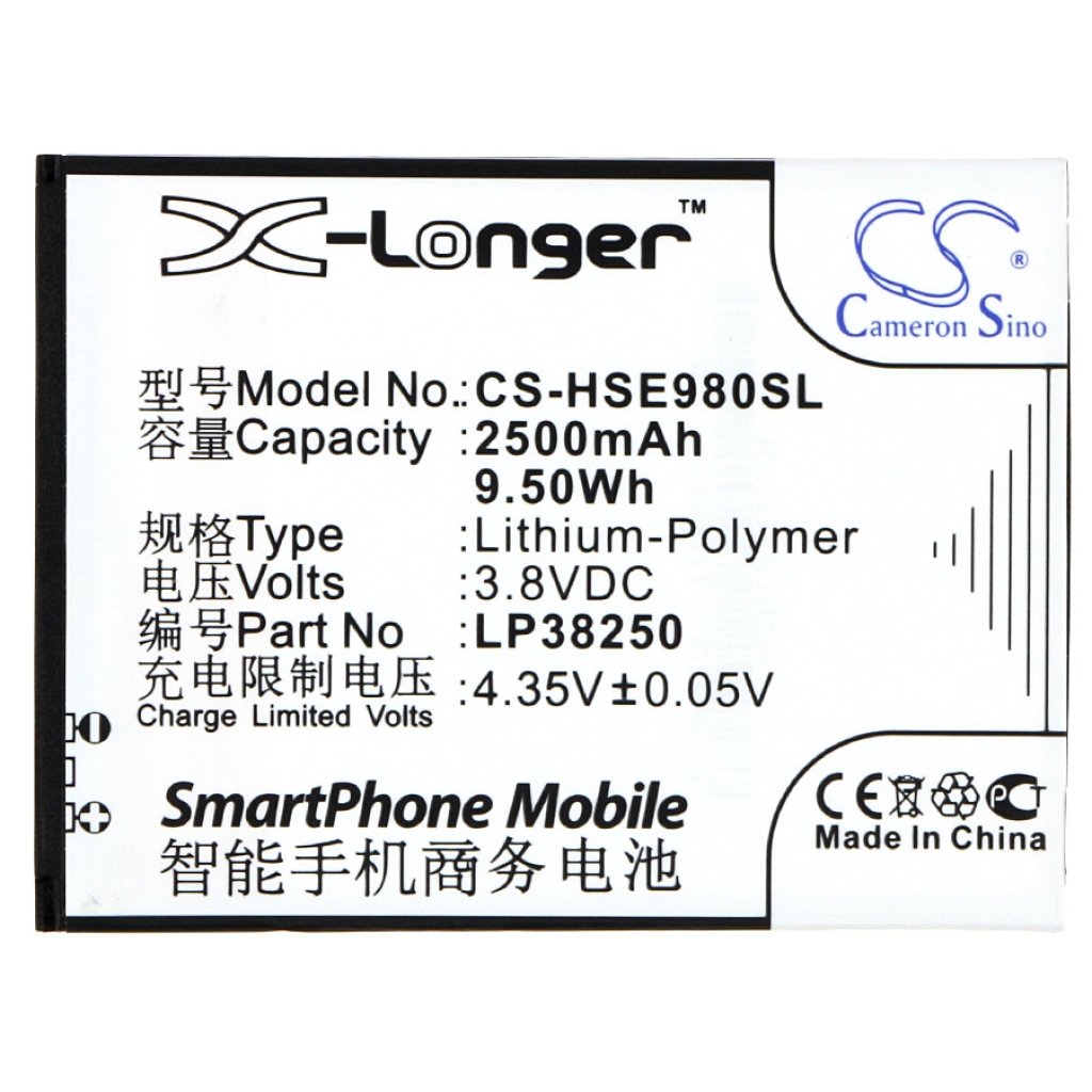 Sostituzione della batteria compatibile per Hisense LP38250