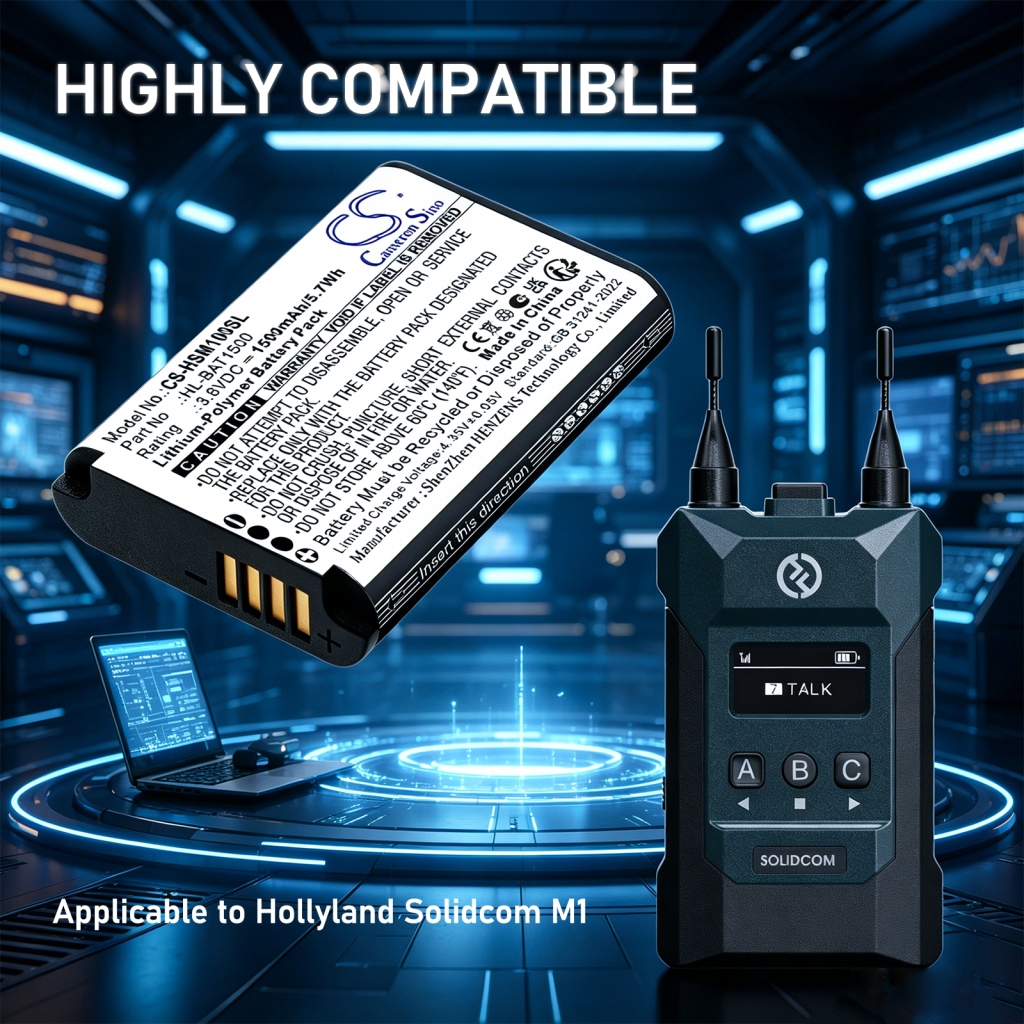 Batteria compatibile con Hollyland CS-HSM100SL