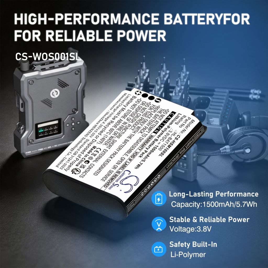 Batteria compatibile con Hollyland CS-HSM100SL