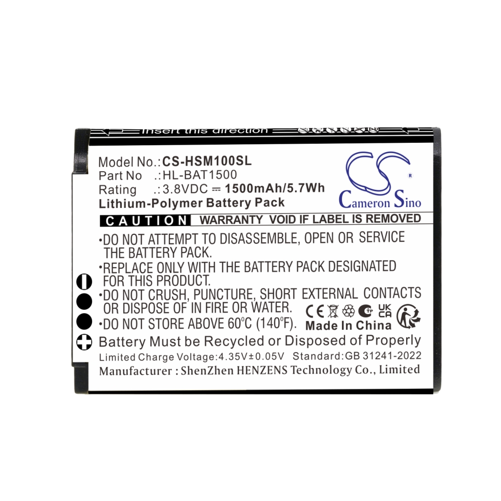Batteria compatibile con Hollyland CS-HSM100SL