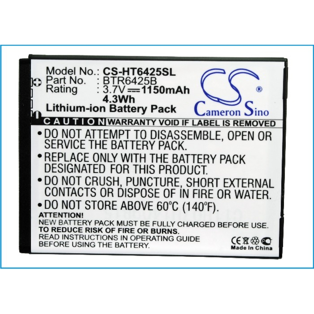 Batterie Sostituisce BTR6425