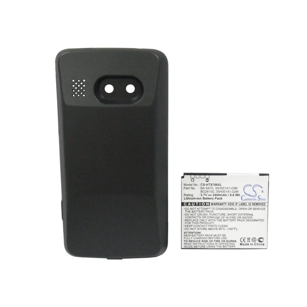 Cameron Sino CS-HT8788XL cover posteriore con aperture fotocamera ed etichetta batteria