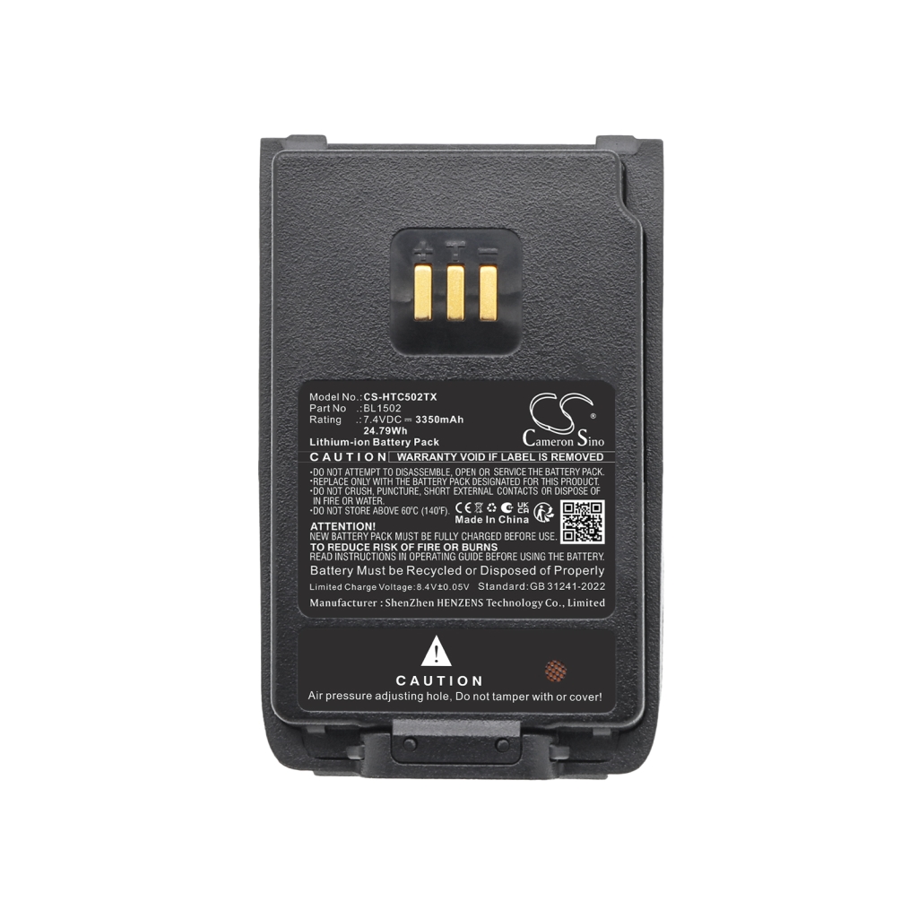 Batteria compatibile con HYT Hytera CS-HTC502TX